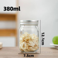 Airtight Smell Proof High Borosilicate Grain Spices Glass Dry Glass Food Storage Container With Bamboo Lids